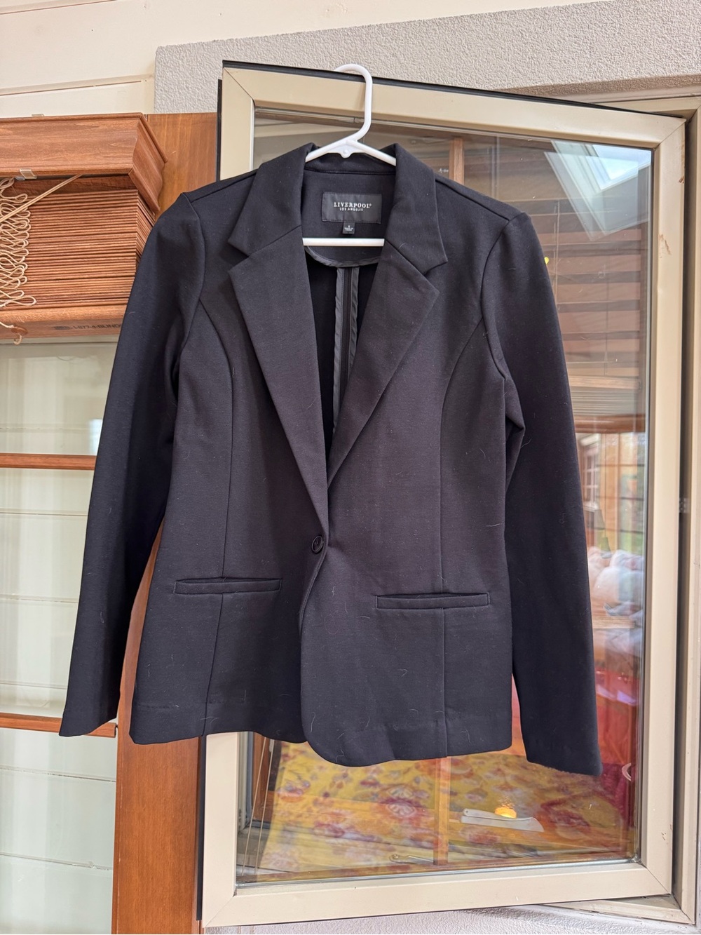 Liverpool Black Single-Button Tailored Blazer